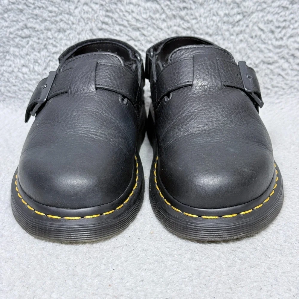 Dr Martens Jorge II Faux Fur Lined Womens Size 7 Slingback Mules Shoes Black - Picture 2 of 9
